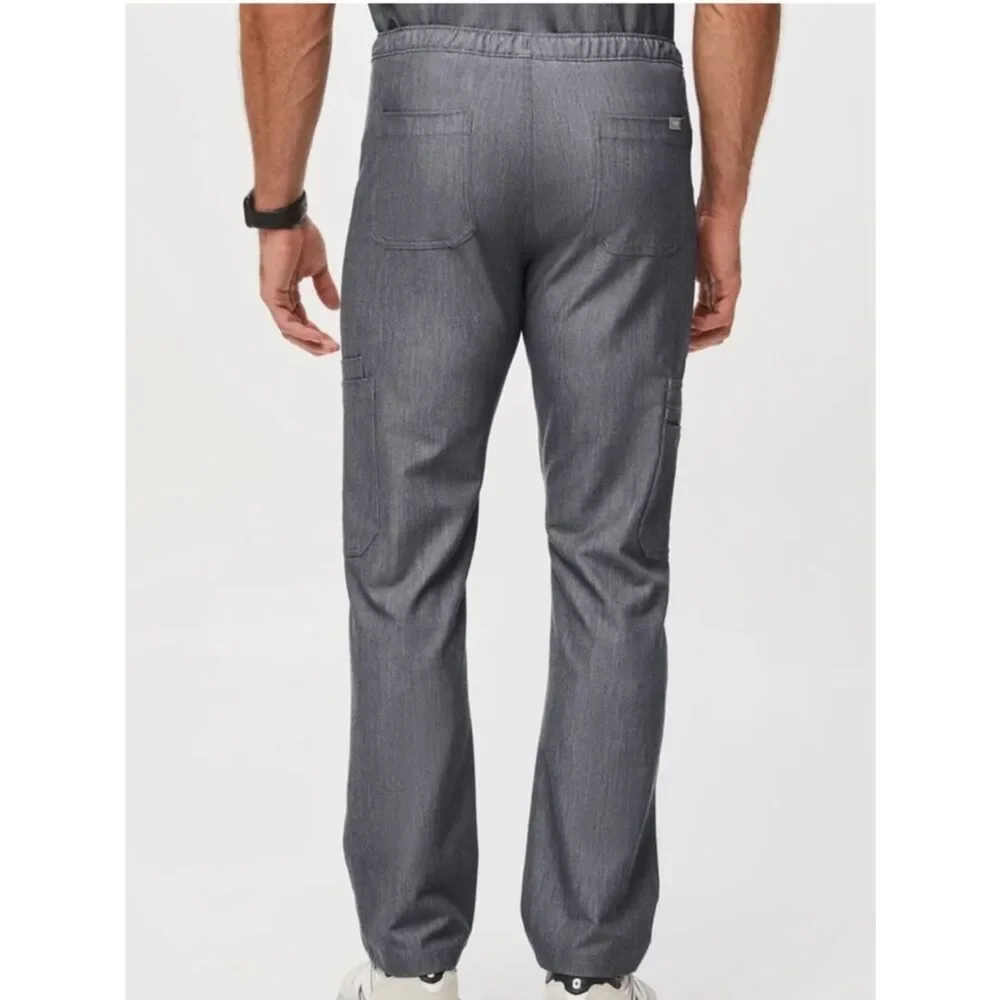 NWOT FIGS Cairo Cargo Scrub Pants Graphite Gray Men’s Size Small